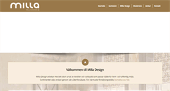Desktop Screenshot of milla-design.se