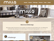 Tablet Screenshot of milla-design.se